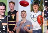 Some of the best young talent in Victoria: Floyd Burmeister, left, Harry Dean, Riley Holloway, Talor Byrne, Tom Evans