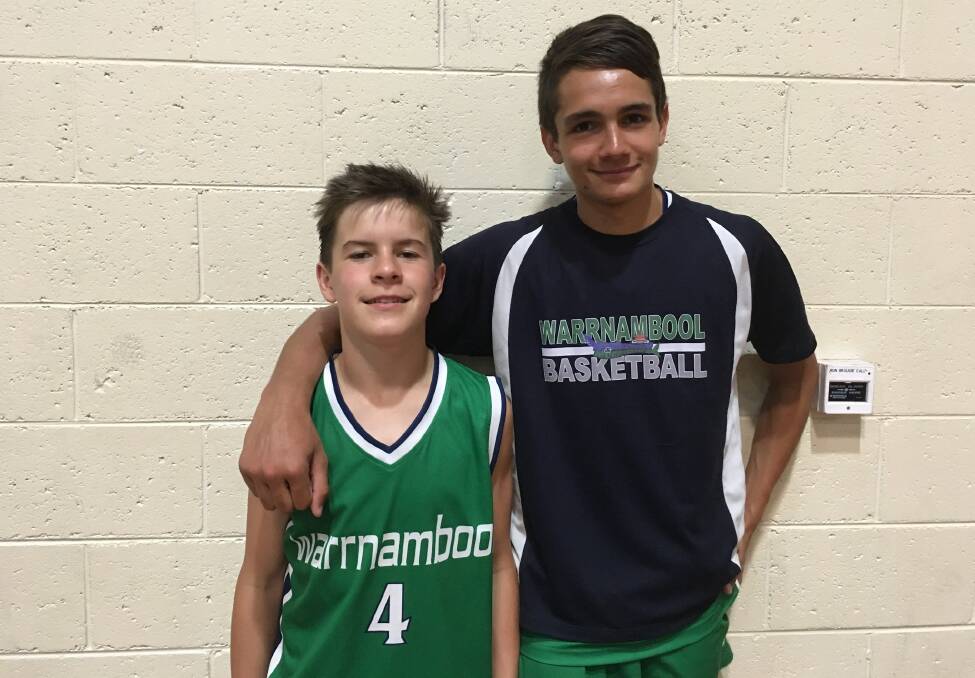 CLOSE MATES: Logan McLeod and Jamarra Ugle-Hagan have played basketball together for years. 