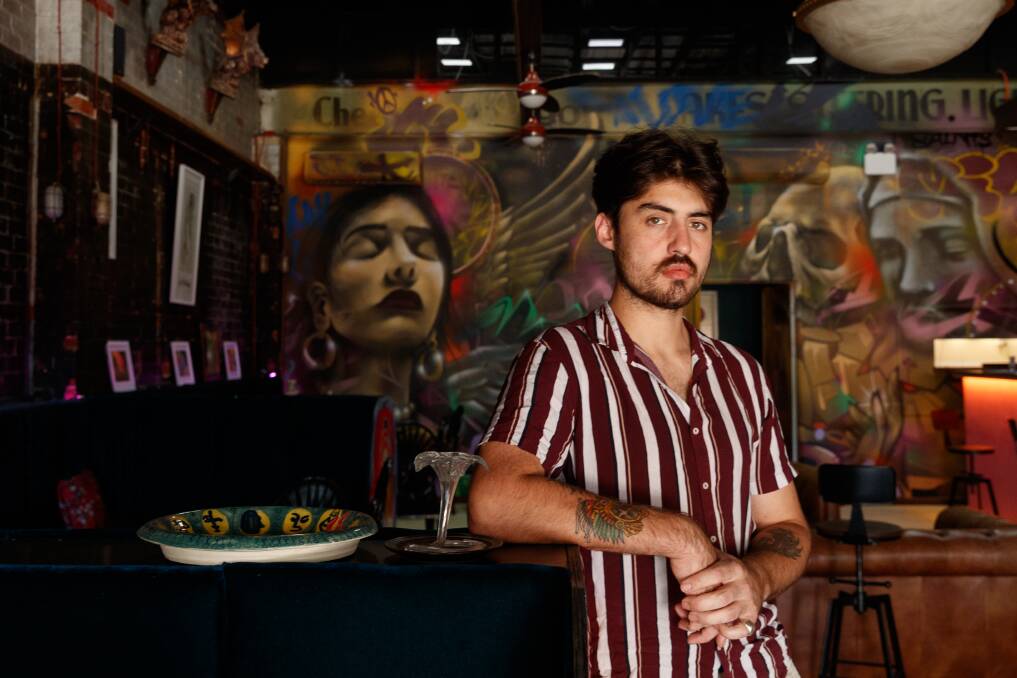 HARD TIMES: Jackson Dunlap, of Saints Bar, is leading the push for hospitality businesses to receive some form of financial assistance. Picture: Max Mason-Hubers