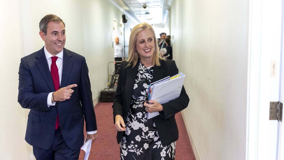 Treasurer Jim Chalmers and Finance Minister Katy Gallagher. Picture by Gary Ramage Treasurer Jim Chalmers and Finance Minister Katy Gallagher. Picture by Gary Ramage