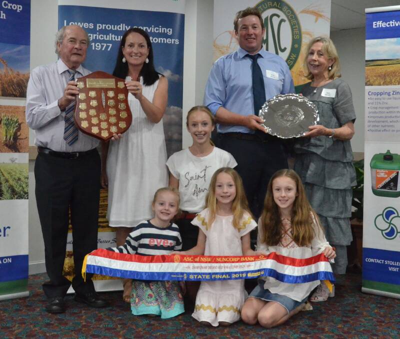 Double winners: With southern NSW and State 2019 awards, the McLeod family, Malcolm and Julia, Scott and Diana, with Claudia, 15, Estee, 5, Sacha, 9, and Lily, 12.