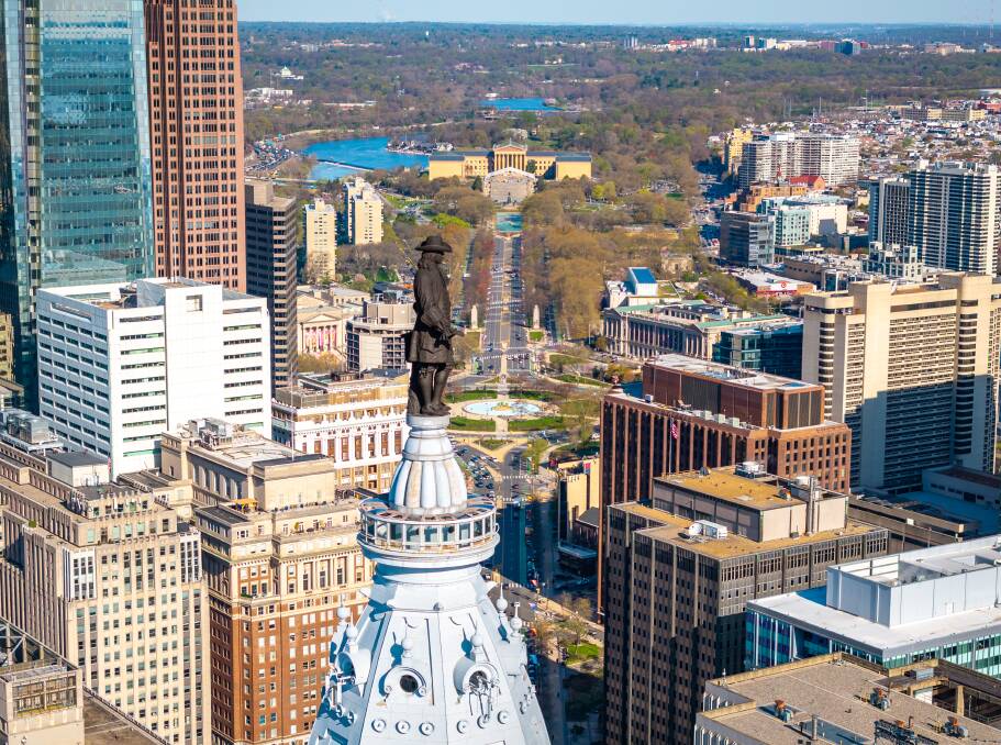 The William Penn Statue on top of City Hall. Picture: PHLCVB