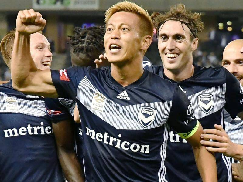 Melbourne Victory's marquee signing Keisuke Honda has wowed on and off the field in his first match.