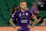 Skipper Adam Taggart heads a worrying Perth Glory injured list. Photo: Richard Wainwright/AAP PHOTOS