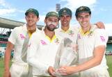 Are Hazlewood, Lyon, Starc and Cummins Australia's best ever attack? Brett Lee thinks so. Photo: Dean Lewins/AAP PHOTOS