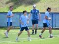 Coach Ufuk Talay wasted no time in putting his stamp on Sydney FC at training. (Dean Lewins/AAP PHOTOS)