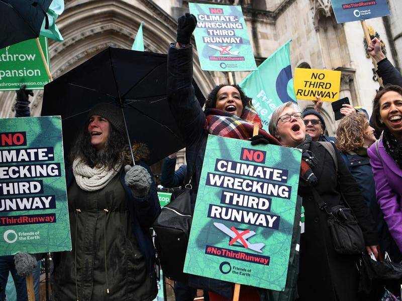 Climate activists celebrated after a London court ruled against Heathrow Airport's expansion plans.