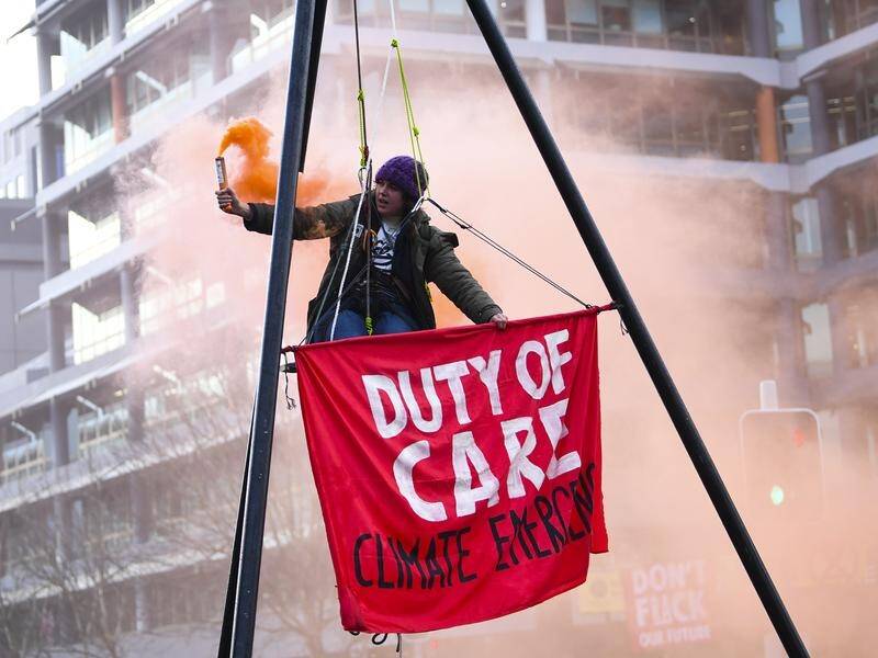Extinction Rebellion protesters are urging the federal government to take climate change seriously.