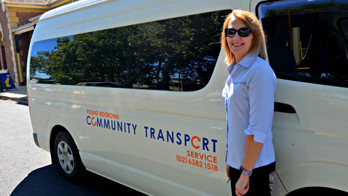 Get on the bus: Young Community Transport manager Kelly Rolfe said she hopes the service becomes permanent. Photo: Craig Thomson.